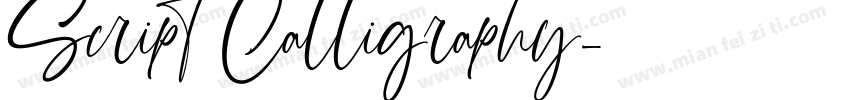 Script Calligraphy字体转换